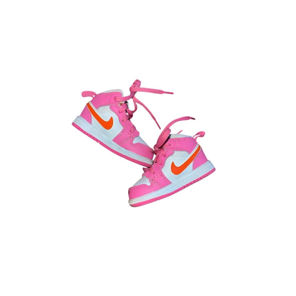 4C Air Jordan 1 Mid TD Pinksicle Orange